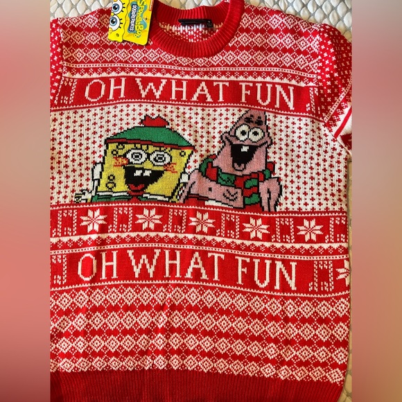 Nickelodeon Red and White Ugly Sweater - Picture 2 of 11